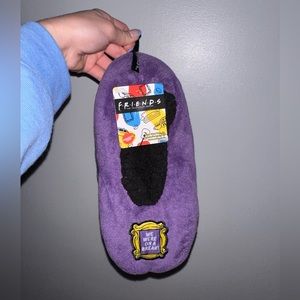 FRIENDS Purple and Black Women's Slippers